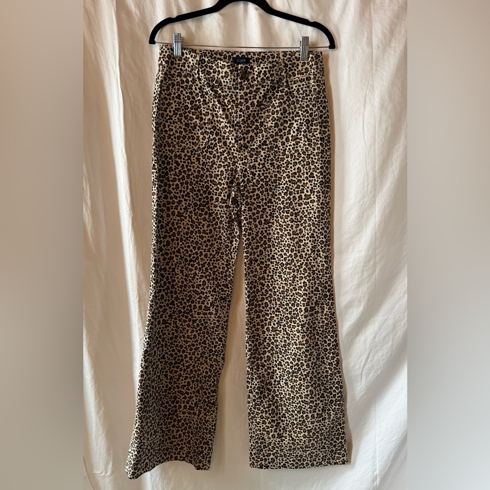 J. Crew Animal Print Trousers